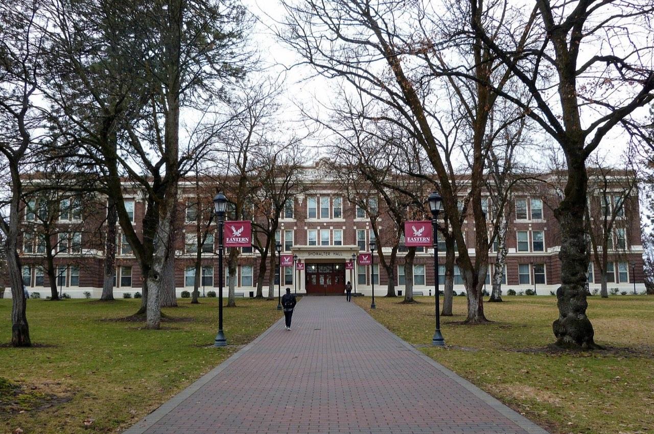 Showalter Hall on the Eastern Washington University campus in Cheney