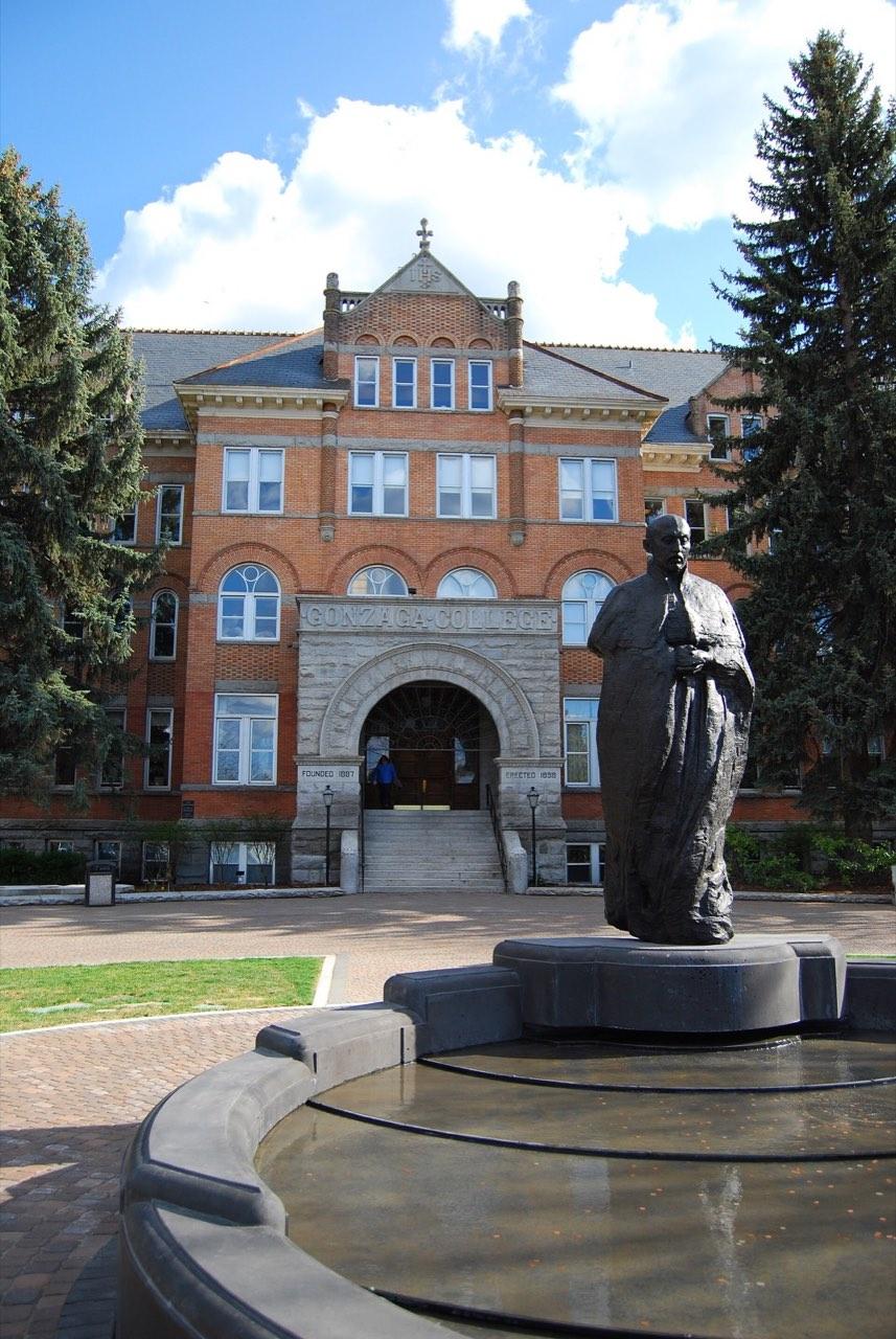 Gonzaga University campus entrance in Spokane